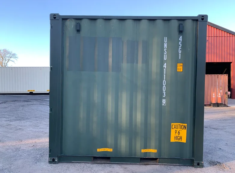 10ft green High Cube shipping container - Image 4